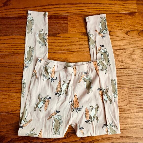 Carter’s Cotton Bunny Print T-shirt Two- Piece Pink Pajama Set Girl’s Size 14 - Picture 7 of 8